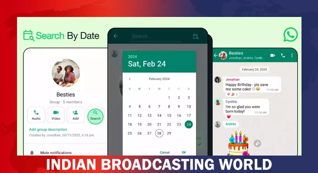 WhatsApp Rolls Out New ‘Search by Date’ Feature Globally for Android & iOS Users